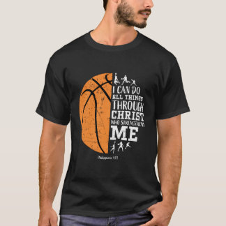 Camisa De Basquete Cristã Posso Fazer Tudo Phi