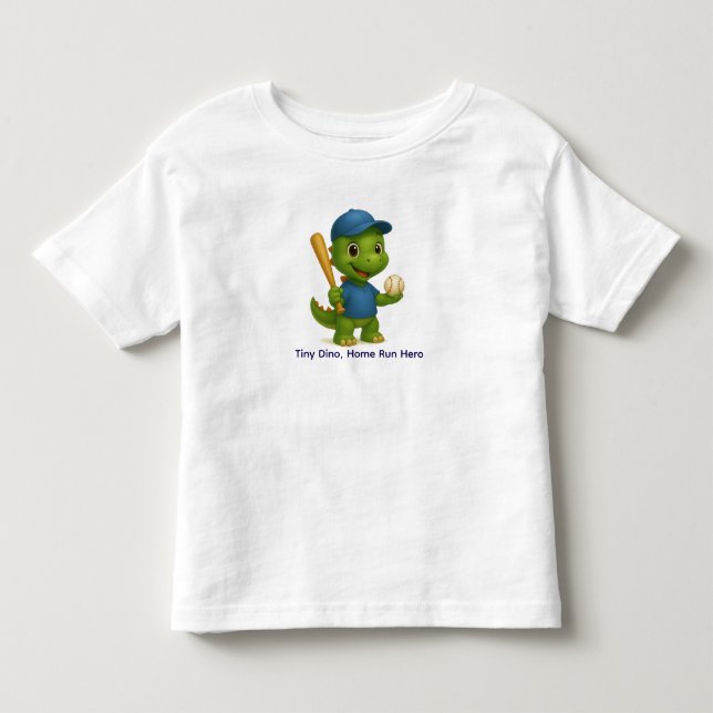 Camisa de Basquete de Dinossauro Fofa para Criança (Frente)