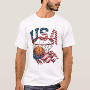 Camisa de Basquete dos EUA, Aro da Bandeira Americ