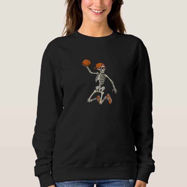 Camisa de basquete engraçada de Skeleton para você (Frente)