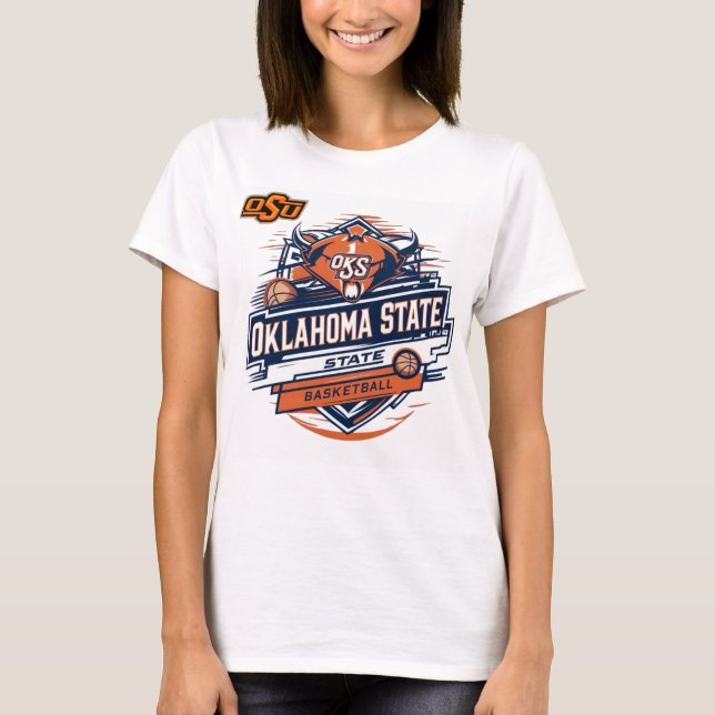Camisa de basquete feminino do estado de Oklahoma (Frente)