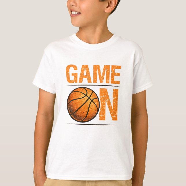 Camisa de Basquete Game On | Vintage (Frente)