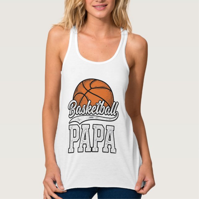 Camisa de Basquete Papa com Desenho de Gravação Vi (Frente)