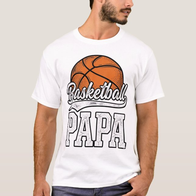 Camisa de Basquete Papa Vintage Engraving Design_1 (Frente)