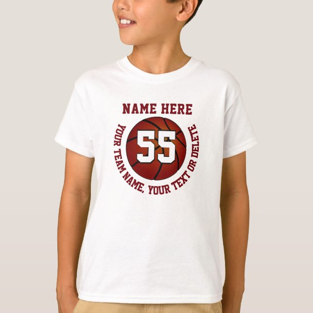 Camisa de Basquete Personalizada, Nome, Número, Eq (Frente)
