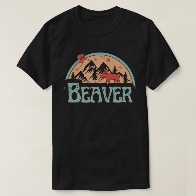 Camisa de Beaver, Alasca (Frente do Design)