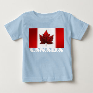 Camisa de Bebê Bandeira do Canadá Presentes de Beb