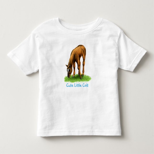 Camisa de Bebê com Cavalo Pequeno Colt (Frente)