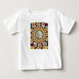 Camisa de Bebê com Design de Mandala de Foto Perso