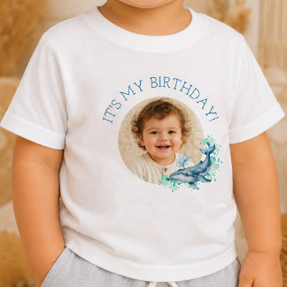 Camisa de Bebê com Foto Personalizada Tema Mar É M