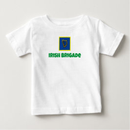 Camisa de bebê da bandeira da Irlanda