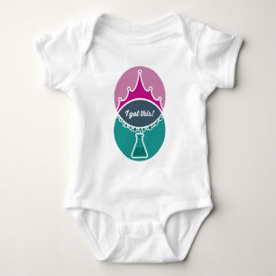 Camisa de bebê da princesa científica (Muted)