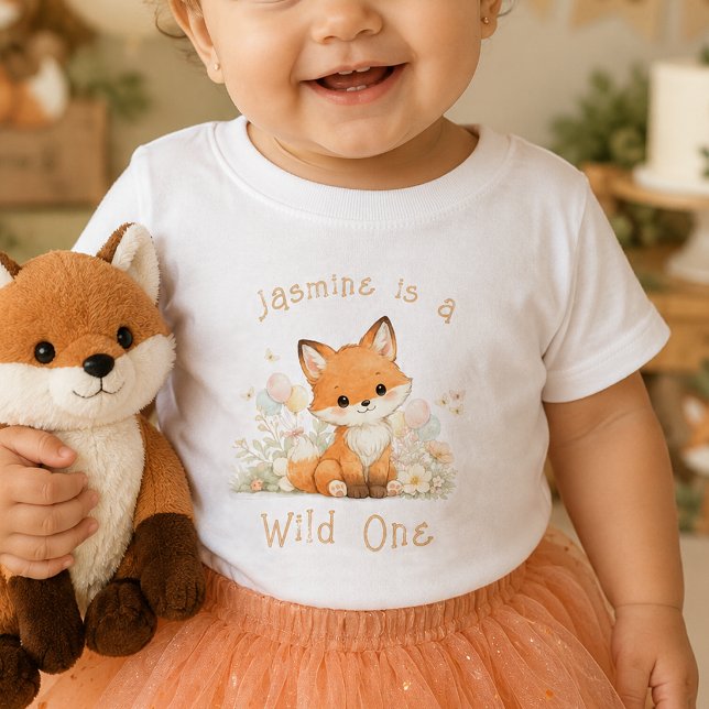 Camisa de bebê de 1º aniversário com nome personal (Criador carregado)