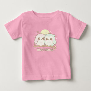 Camisa de Bebê de Coruja Fofa – Adoráveis “Hoo Hoo