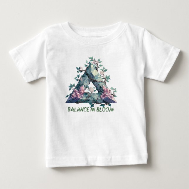 Camisa De Bebê De Cristal Botânico - Natureza E Ar (Frente)