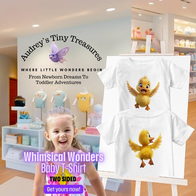 Camisa de bebê de manga curta Whimsical Wonders Pa (Criador carregado)