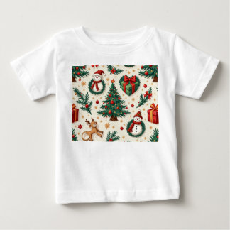 Camisa de bebê de Natal