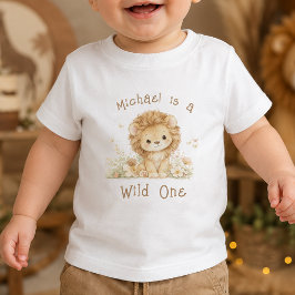 Camisa de bebê de primeiro aniversário com nome pe