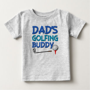 Camisa de bebê do pai Golfing
