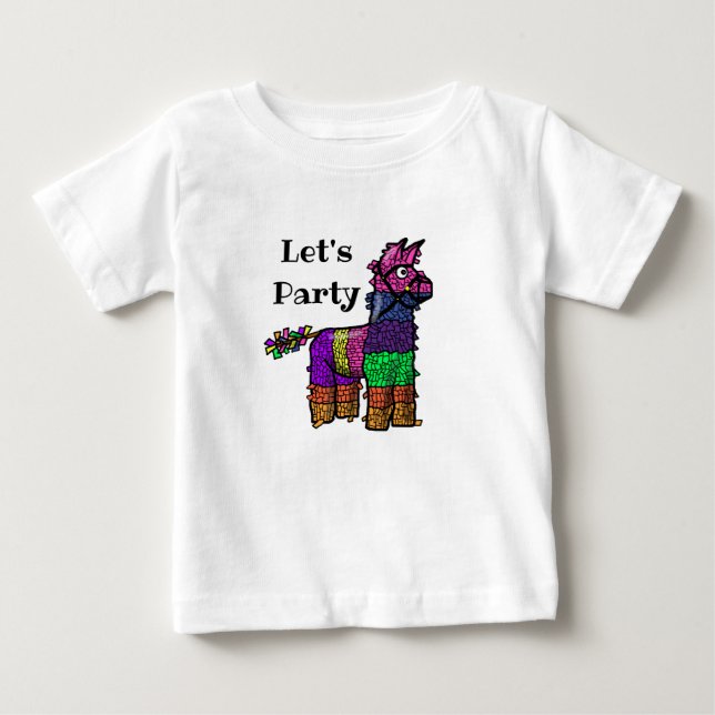 Camisa De Bebê Do Partido Vamos Fiesta Cinco De Ma (Frente)