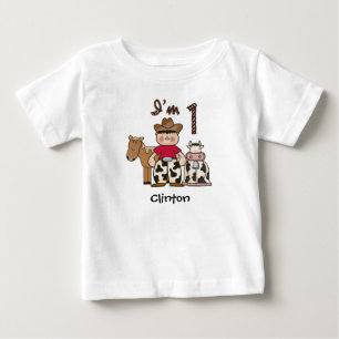 Camisa de Bebê do Primeiro Aniversário