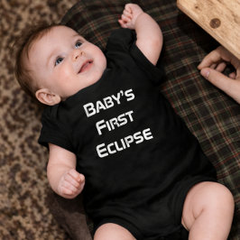 Camisa de bebê Eclipse Solar Primeiro Eclipse do B