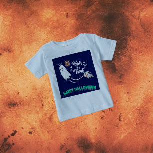 Camisa de Bebê Fantasma de Doce ou Travessura