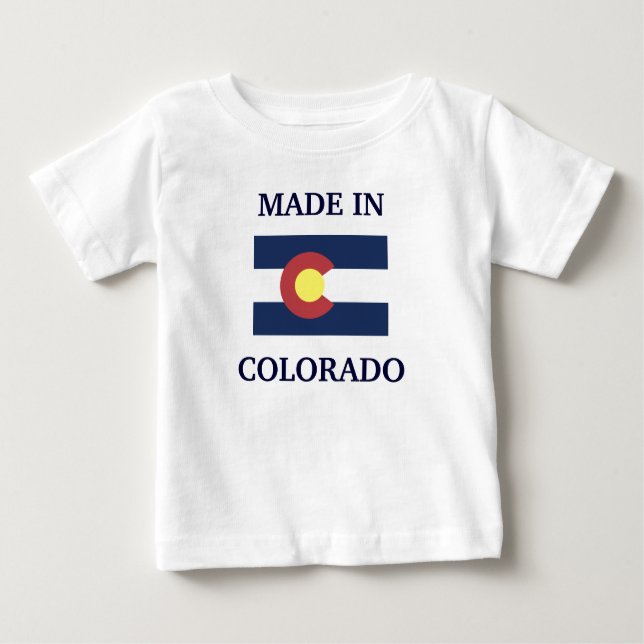 Camisa de bebê FEITA EM COLORADO (Frente)