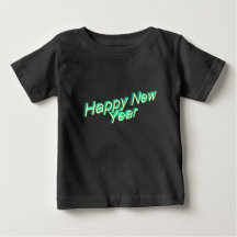 Camisa de bebê Feliz Ano Novo