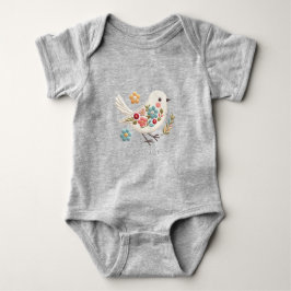 Camisa de Bebê Floral Little White Bird