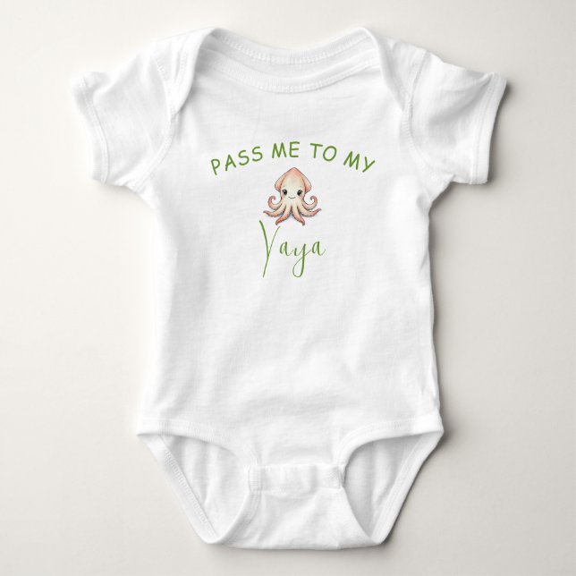 Camisa de Bebê Greek Yaya (Frente)