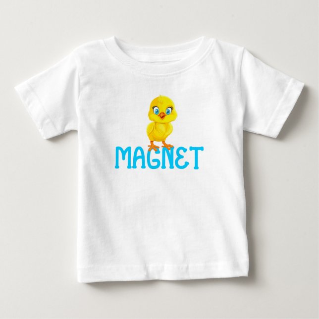 Camisa de Bebê Ímã de Garota (Frente)