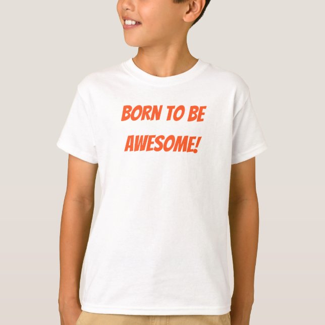 Camisa de bebê inspiradora - Nascer de ser incríve (Frente)