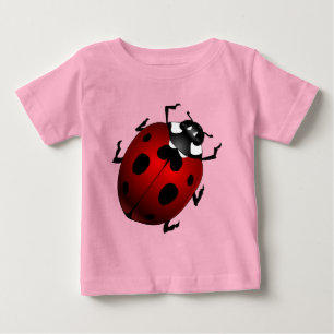 Camisa de Bebê Joaninha Camisetas de Bebê Joaninha
