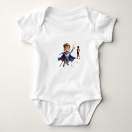 Camisa de Bebê Little Hero Action Cartoon |