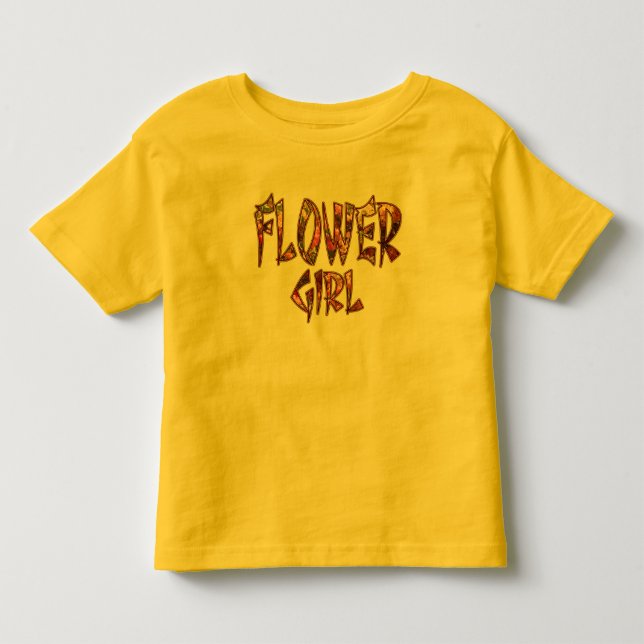 Camisa de Bebê Menina de Flores Personalizável (Frente)