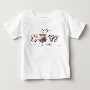 Camisa de Bebê Menina Rosa 'Nossa, Que Fofa'