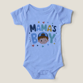 Camisa de Bebê Menino Bonito da Mamãe - G
