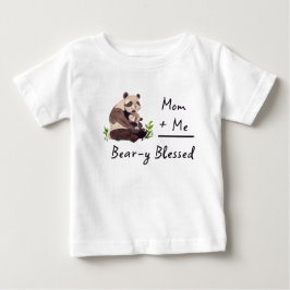 Camisa de Bebê Panda Beary Blessed | Presente Comb