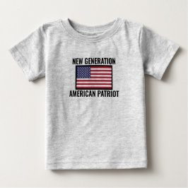 Camisa de bebê Patriótica de Nova Geração