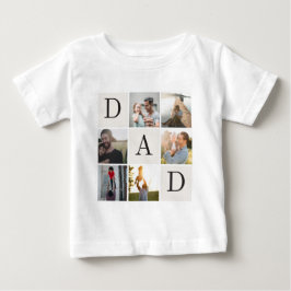 Camisa de Bebê Personalizada Papai Bebê 6-12 Meses