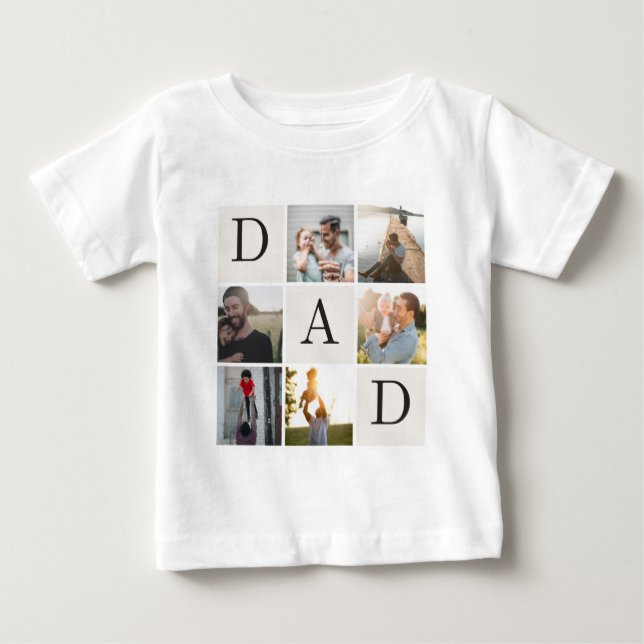 Camisa de Bebê Personalizada Papai Bebê 6-12 Meses (Frente)