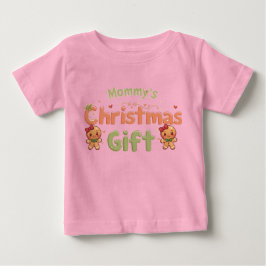 Camisa de Bebê Presente de Natal da Mamãe | Festa