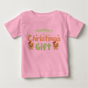 Camisa de Bebê Presente de Natal da Mamãe Festa