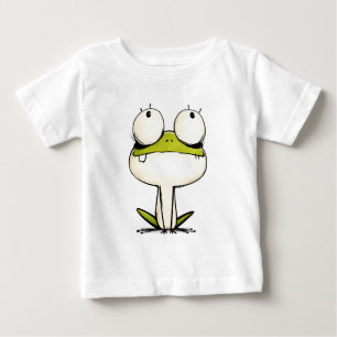 Camisa de Bebê Sapo Engraçado de Um Dente Cartoon