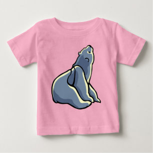 Camisa de Bebê Urso Polar Camisetas de Filhote de 