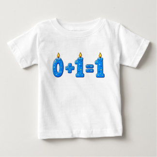 Camisa de Bebê Vela de Aniversário de Um Ano com G