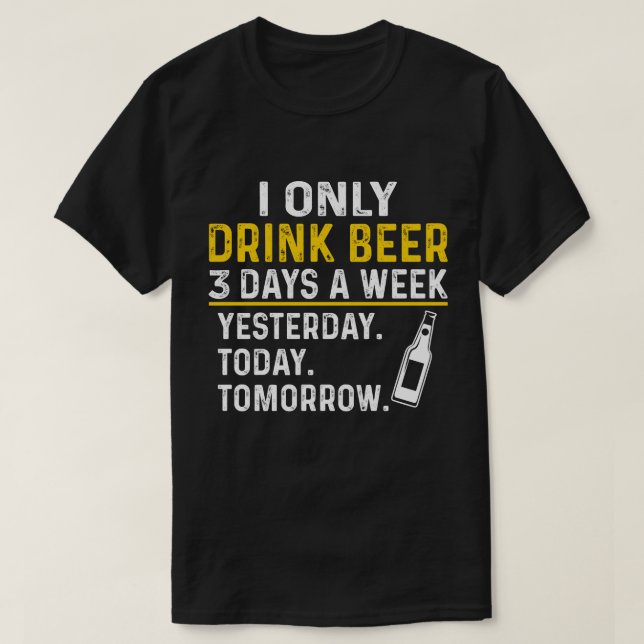 Camisa De Bebendo Engraçada, Amantes De Cerveja (Frente do Design)