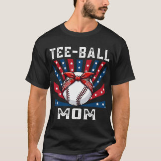 Camisa de beisebol da mãe patriótica de Tee Ball