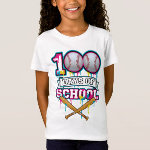 Camisa de beisebol de 100 dias de escola PNG